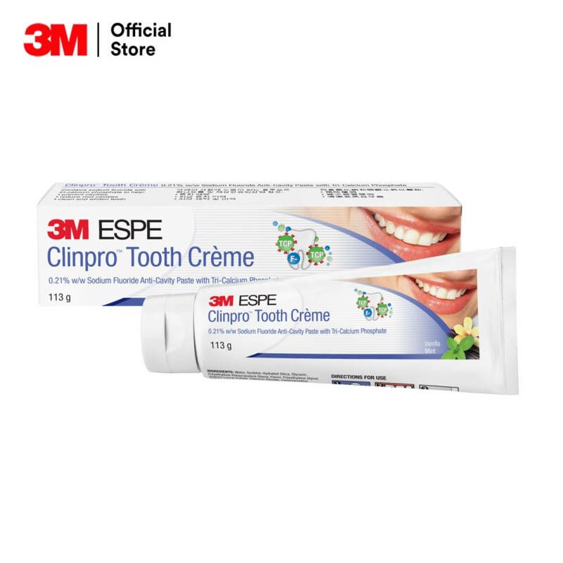 ยาสีฟัน 3M ESPE Clinpro Tooth Crème (ชนิดเพสท์) ปริมาณสุทธิ 113 กรัม