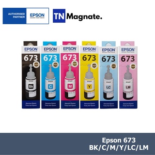 [หมึกพิมพ์] Epson T673 (BK/C/M/Y/LC/LM) - เลือกสี