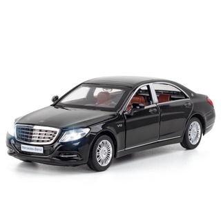 (บรรจุกล่อง) โมเดลรถยนต์จําลอง 1 ถึง 32 Big Ben Maybach S600 ของเล่นสําหรับเด็ก