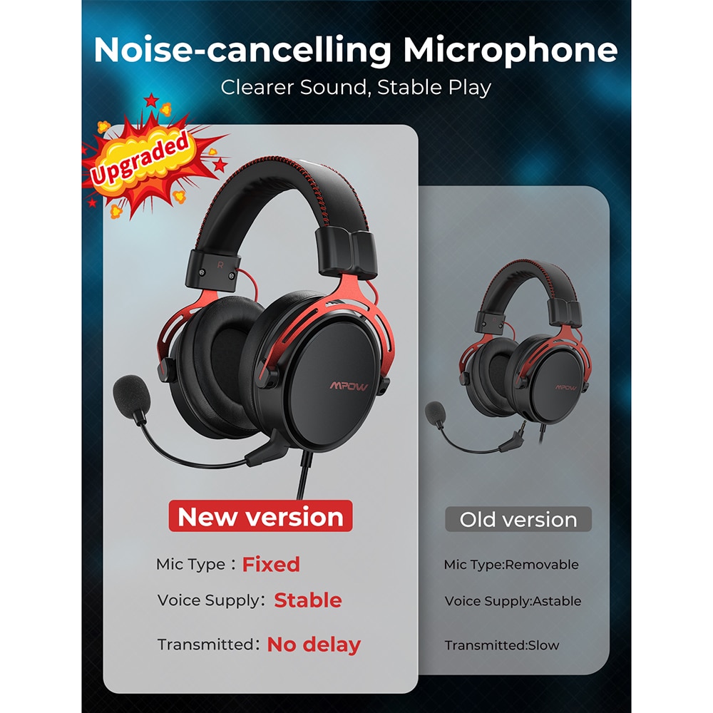 mpow air se 3.5 mm gaming headset