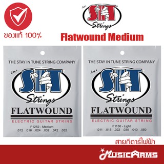 [ของแท้USA] SIT Flatwound Medium สายกีตาร์ไฟฟ้า เบอร์ 11 / 12 Music Arms