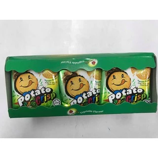 Potato crisp ขนมมันฝรั่ง รสผัก 1กล่อง 30ซอง อร่อยคุ้ม