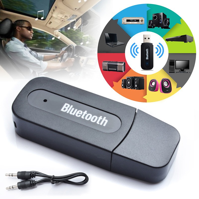 Adattatore Bluetooth USB Per Auto, Ricevitore E Trasmettitore Wireless V5.0 Con Jack Aux Da 3,5 Mm - Foto 5