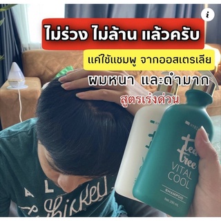 แชมพูลดผมร่วง Hybeauty Tea tree vital ลดรังแคเรื้อรัง