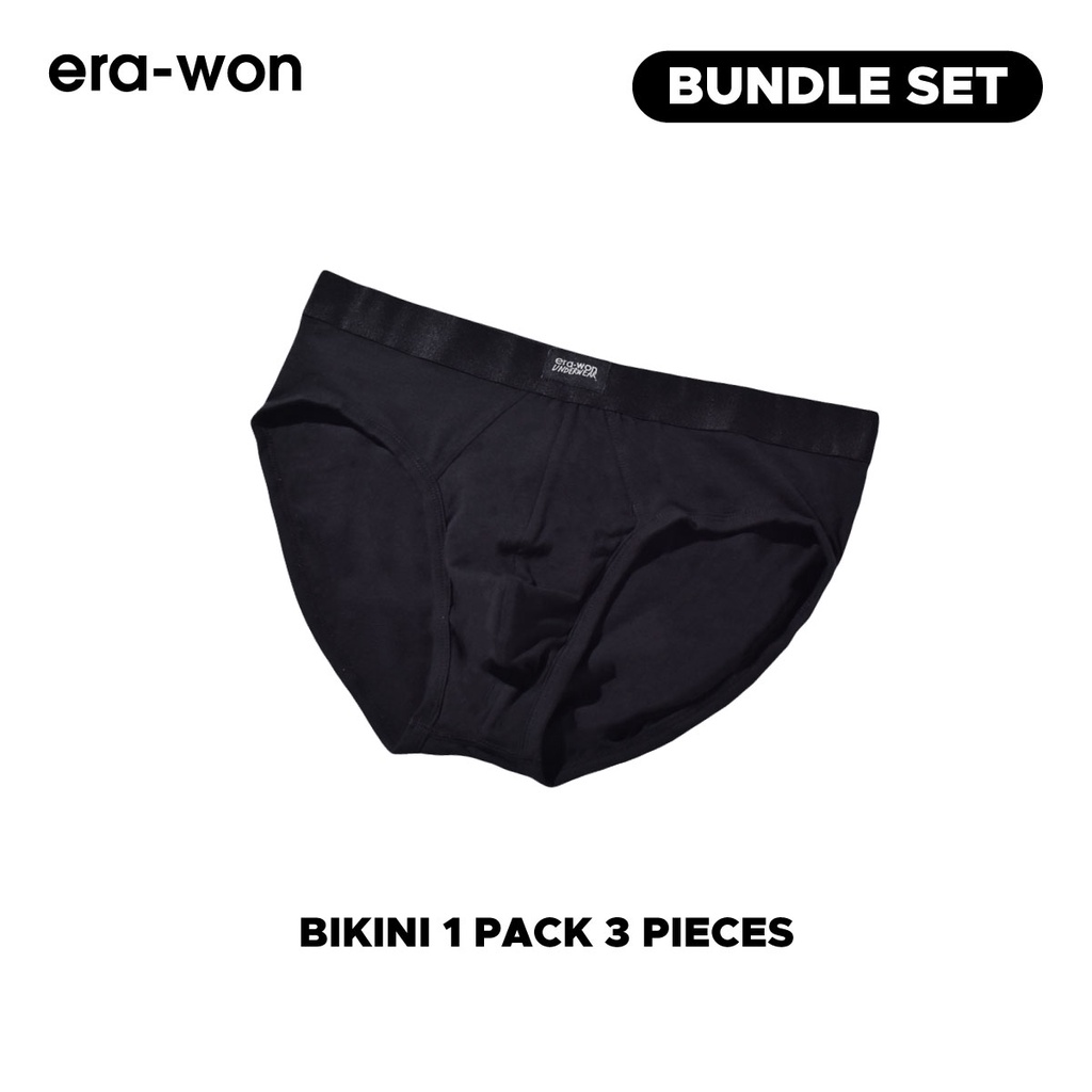 erawon กางเกงในไข่สะอาด Zinc Plus Antibac Underwear bikini สี Black