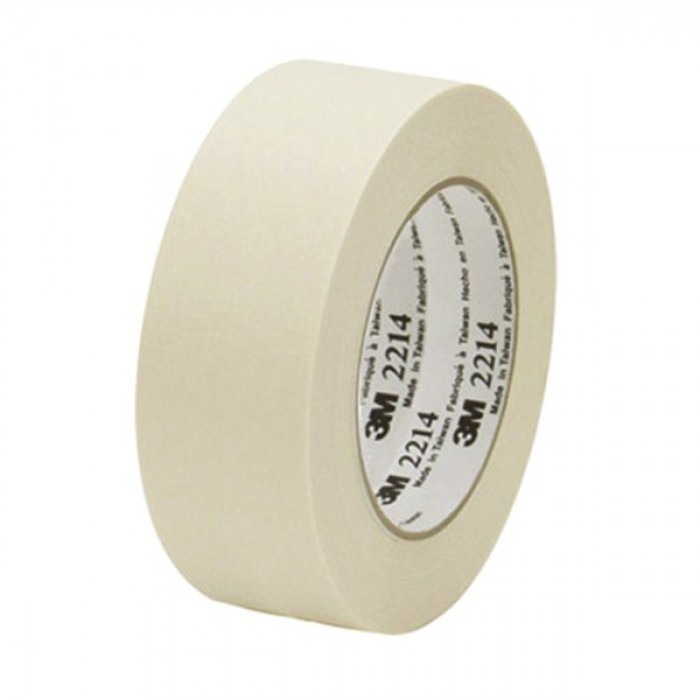 3M Paper Masking Tape 2214, 48mm x 25m - (6 ม้วน)
