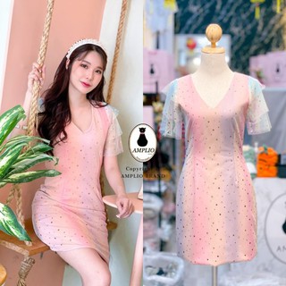 ampliobrand:Minidressสีชมพูหวาน