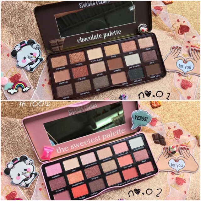 ‼️พร้อมส่งทุกเบอร์‼️Sivanna eyeshadow hf7006