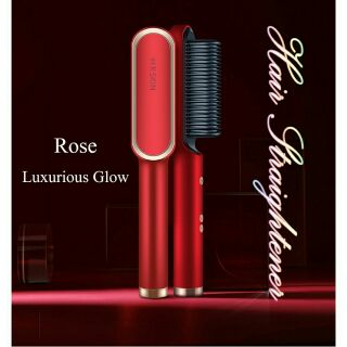 พร้อมจัดส่ง เครื่องหวีผมไฟฟ้า หวีผมตรง ดัดผม ม้วนผม สุดไฮเทค ( แบรนด์ K-SKIN ) &gt;Red Luxurious Glow&lt;