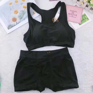 Sport Bra sets สปอร์ตบราสไตล์ญี่ปุ่น เสื้อในไร้ขอบ ผ้ายืดใส่สบาย เก็บทรงนม