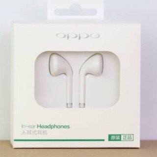 หูฟัง OPPO Original หูฟัง In-ear Headphone มีไมค์คุยสายสนทนาได้ เสียงชัดเจน ใช้ได้กับเกือบทุกยี่ห้อ รุ่นMH133 ของแท้100%