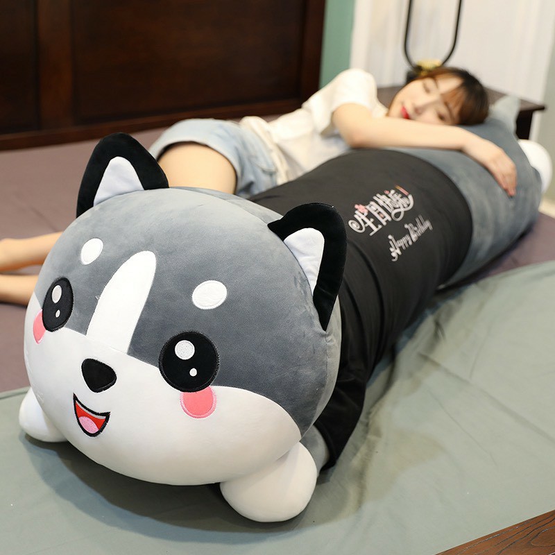 Big Eye Cat Hugging Pillow เสื ้ อสีดําขนาดใหญ ่ Giant Soft Smooth Gift Premium Teddy Bear City