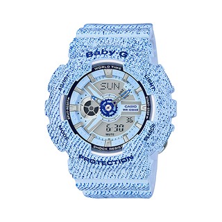 นาฬิกา Casio Baby-G ลายยีนส์ Denim Color series รุ่น BA-110DC-2A3 (สี Baby Blue Jean) ของแท้ รับประกัน1ปี