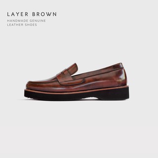 KEEPROAD Loafers รุ่น Layer Brown รองเท้าหนังแท้ ใส่ได้ทั้งผู้ชาย ผู้หญิง