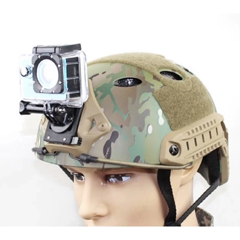 (วัสดุพลาสติก) ฐาน ติดหมวก FAST/หมวกทหาร/TACTICAL HELMET สำหรับ โกโปร กล้องแอคชั่น for Gopro , DJI ACTION  Action camera thumbnail 7