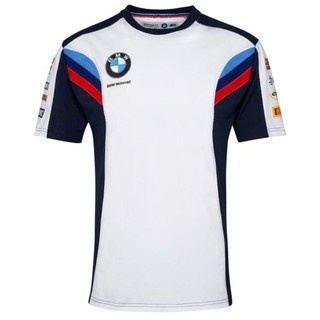 เสื้อกีฬาแขนสั้น ลายทีมมอเตอร์แรด bmw แบบแห้งเร็ว