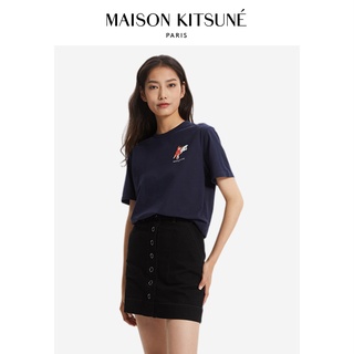 เสื้อยืดแขนสั้น คอกลม พิมพ์ลายสุนัขจิ้งจอก Maison Kitsune Fuhu ขนาดเล็ก สไตล์คลาสสิก สําหรับผู้ชาย และผู้หญิงS-5XL