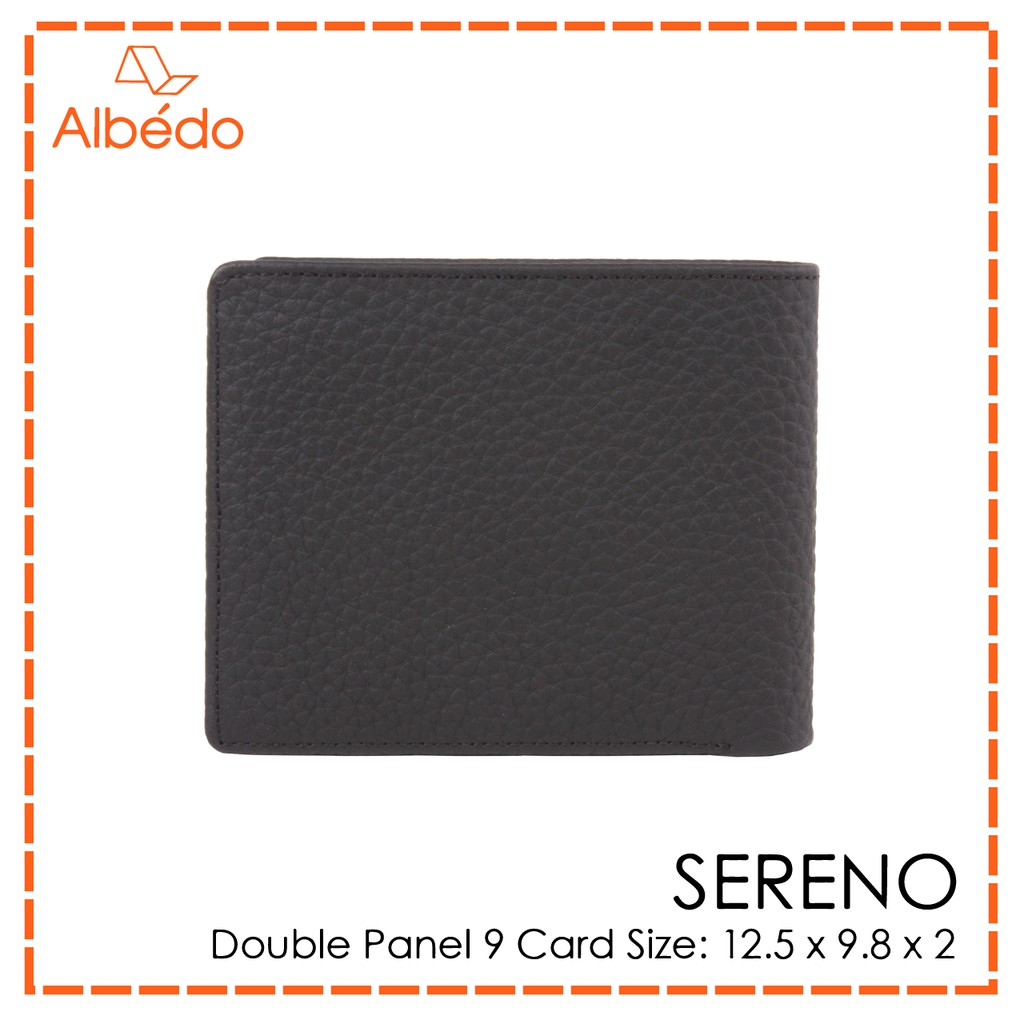 [Albedo] SERENO DOUBLE PANEL 9 CARD WALLET กระเป๋าสตางค์ หนังแท้ รุ่น SERENO - SR00999
