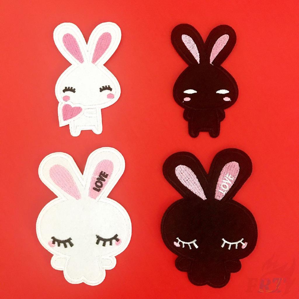 แผ่นป้ายลายกระต่าย DIY 1 ชิ้น（☸ Animals - Rabbit Patch ☸）（M-11094）