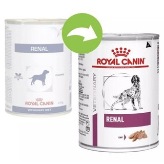 จำนวน 12 กป. Royal canin Renal 420 กรัม อาหารไตสำหรับสุนัขแบบกระป๋อง หมดอายุ 12/04/23