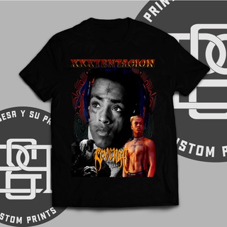 เสื้อคู่รัก - xxxtentacion2ขนาดใหญ่ขนาดใหญ่ bootleg เสื้อกราฟิก tshirt สําหรับผู้ชายผู้หญิงแฟชั่น u