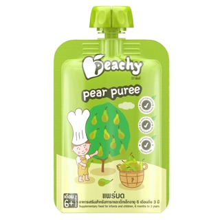 Peachy แพร์บด อาหารเสริมสำหรับเด็กเล็ก อายุ 6 เดือนถึง 3 ปี