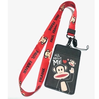 PAUL FRANK RB  สายคล้องคอ สายคล้องบัตร ที่ใส่บัตร ซองใส่บัตร ที่ใส่บัตร พร้อมสายคล้องคอ ลาย PAUL FRANK  งานดี สวยงาม MNN