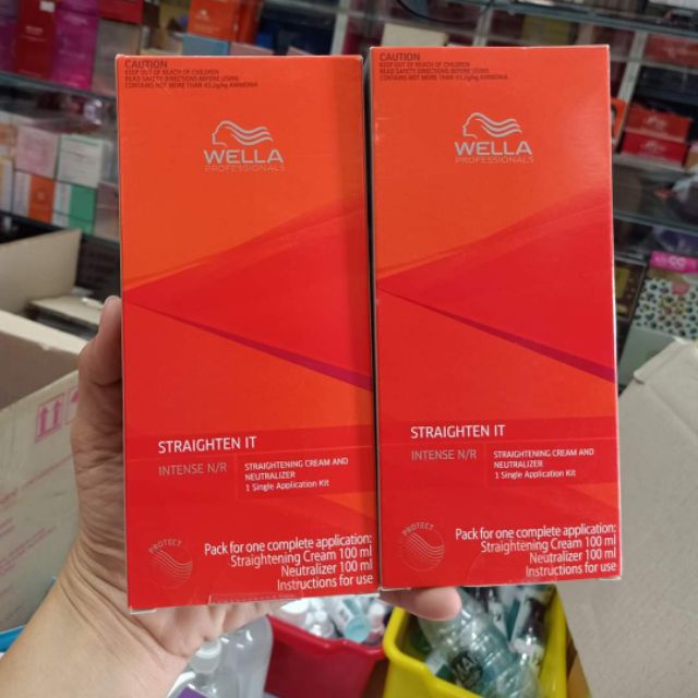 ครีมยืดผม  wella เพื่อการยืดผมตรง ดูเป็นธรรมชาติ
และให้ความเงา