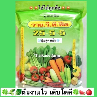 ปุ๋ยเกล็ดเย็นปุ๋ย 25-5-5 YVP งามไวโตดี บรรจุ1 กิโลกรัม🍀💥ล้อตใหม่ล่าสุด