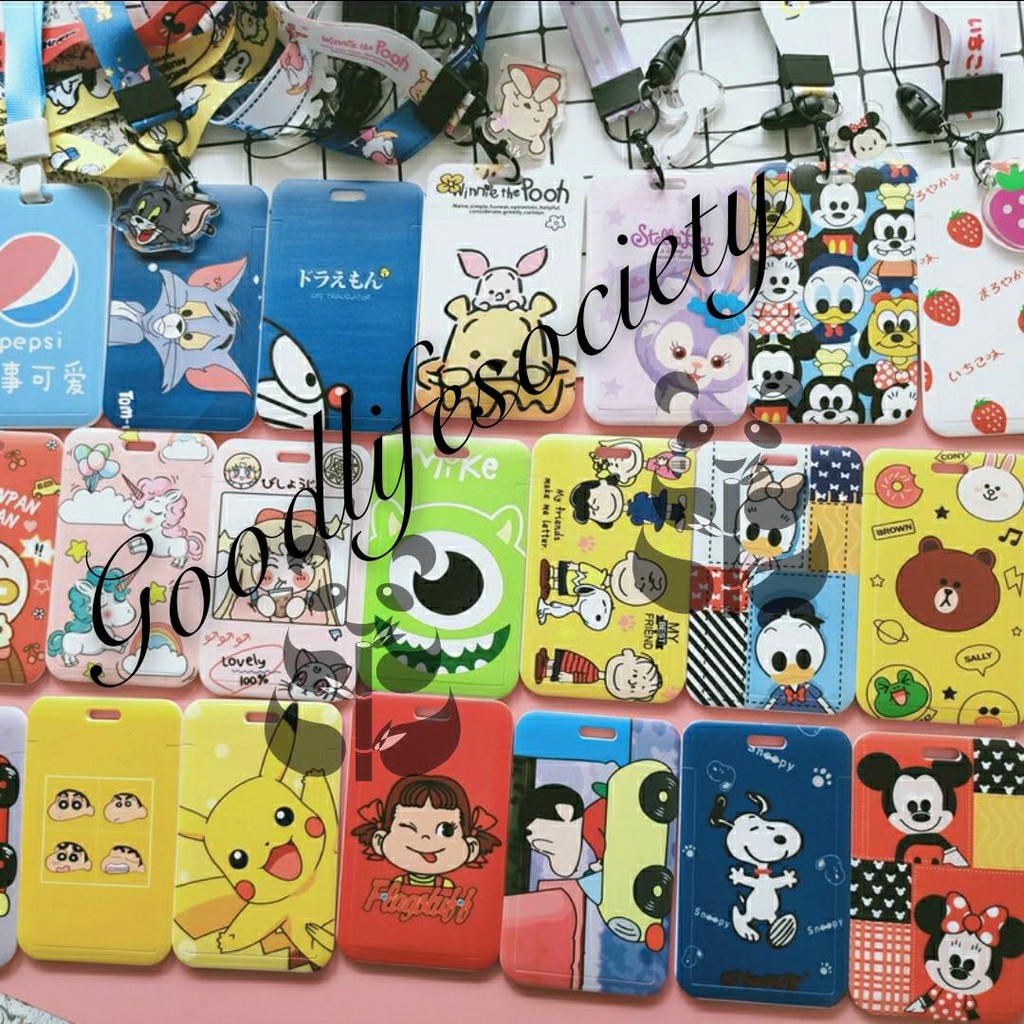 1️⃣💕ส่งฟรี💕Card holder SP PH STที่ใส่การ์ด บัตรประจำตัว ห้อยบัตร ห้อยบัตร BTS MRTการ์ตูนใส่ป้ายชื่อ บัตรนักเรียน พนักงาน