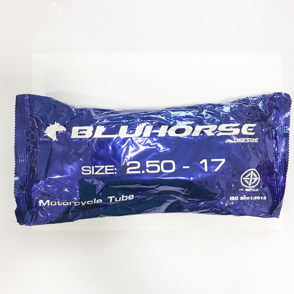 ยางใน ยี่ห้อ Blu Horse (โรงงานผลิตเดียวกับ Deestone) สำหรับ รถจักรยานยนต์ 2.50-17 (70/90-17) 1 อัน