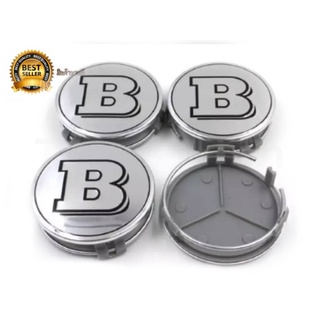 ฝาครอบดุมล้อ BRABUS บาบัส 75mm. ล้อเบนซ์ BENZ 4ชิ้น*ครบเครื่องเรืองประดับ*