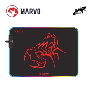 MARVO MG08 แผ่นรองเมาส์ Gaming Mousepad มีไฟ RGB บิดงอได้