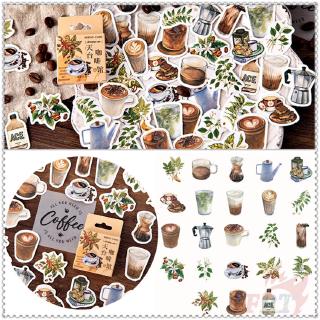 ❉ Leisure Coffee Sealing สติ๊กเกอร์ ❉ 45Pcs/Box DIY Diary Scrapbooking Decals สติ๊กเกอร์