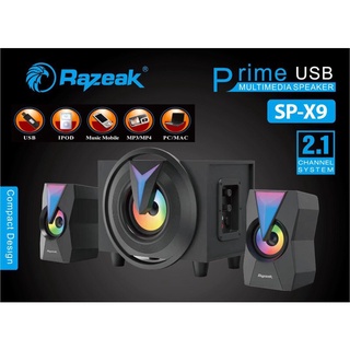 ลำโพง Reazeak รุ่น SP-X9 ไฟ 7 สี เสียงดี เบสแน่นใช้ได้กับ คอมพิวเตอร์  โน๊ตบุ๊ค  มือถือ เครื่องเล่น เพลง ฯลฯ