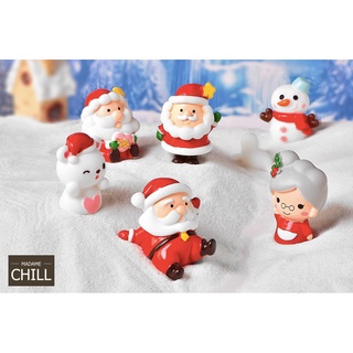 [MC376] ตุ๊กตุ่นจิ๋ว คริสต์มาส ตัวอ้วนกลม 🎅🏻 (1 ตัว ราคา 20, 25 บาท)