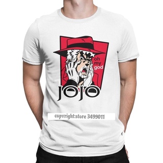 T-ShirtLyzh เสื้อยืด ผ้าฝ้าย พิมพ์ลาย JoJo Bizarre Adventure Manga สําหรับผู้ชาย S-5XL