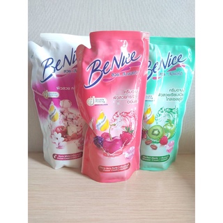 [มาเพิ่ม สูตร Cream Peachy Peach &amp; Shea Butter] BeNice Double firming ครีมอาบน้ำ บีไนซ์ ครีมอาบน้ำกระชับผิว ชนิ