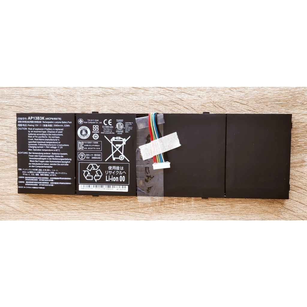 ✨ แบตเตอรี่แท้ แบตเตอรี่โน็ตบุค Acer Model AP13B8K  AP13B3K For Acer Aspire V5-573G 572G V5-472G V5-