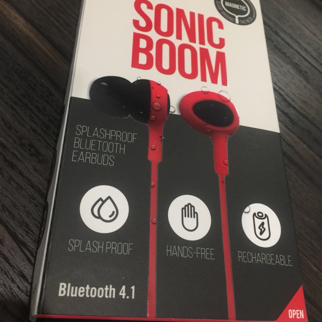 หูฟัง Bluetooth Time State(Sonic Boom,Red)