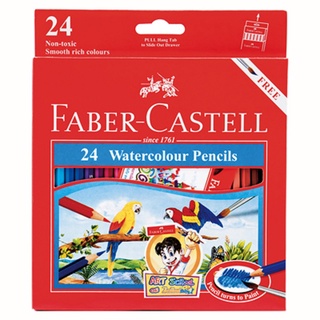 Faber-Castell สีไม้ระบายน้ำ 24สี นกแก้ว   4J4473