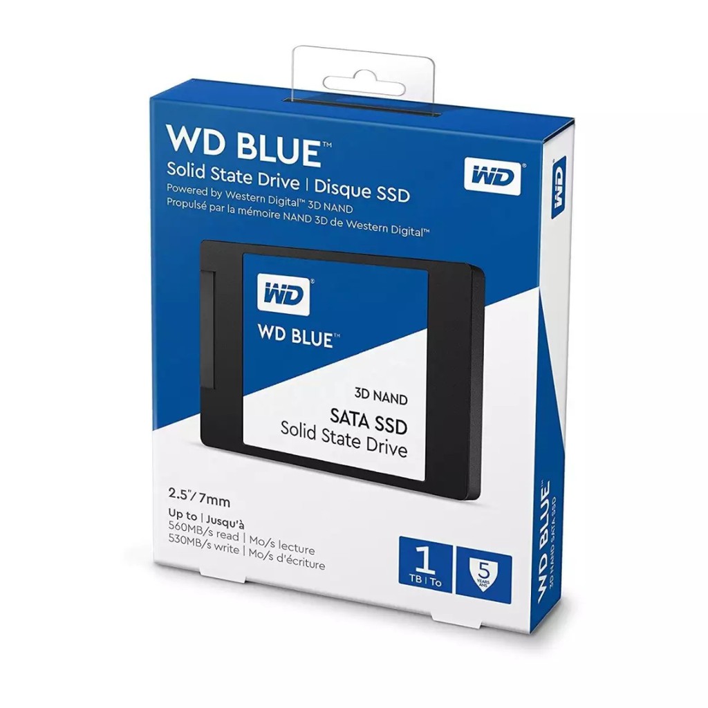 1 TB SSD (เอสเอสดี) WD BLUE (WDS100T2B0A) SATA 3D รับประกัน 5 ปี