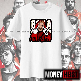 เสื้อยืด MONEY HEIST 13 BELLA CIAO Tshirt High Quality Cotton Unisex 7 Colors Asia size