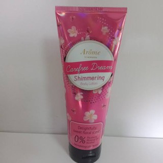 อะโรมิ บาย วัตสัน แคร์ฟรีดรีม ชิมเมอร์ริ่ง บอดี้โลชั่น 230 ml. Arome by Watsons Carefree Dream Shimmerin