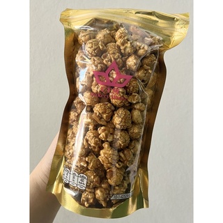 popcorn ขนมป๊อบคอร์นเคลือบคาราเมลผสมอัลมอนด์ 🍿 60 บาท