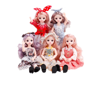 BARBIE ตุ๊กตาบาร์บี้ 30 ซม. + เสื้อผ้า + ของขวัญ