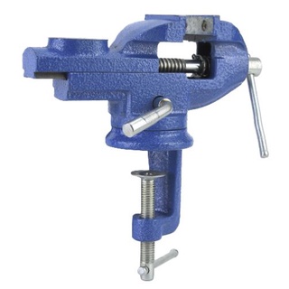 พร้อมส่ง💥Clamp-On Bench Vise Swivel โต๊ะหนีบพร้อมกับ Anvil สําหรับทํางานไม้ 60 มม.