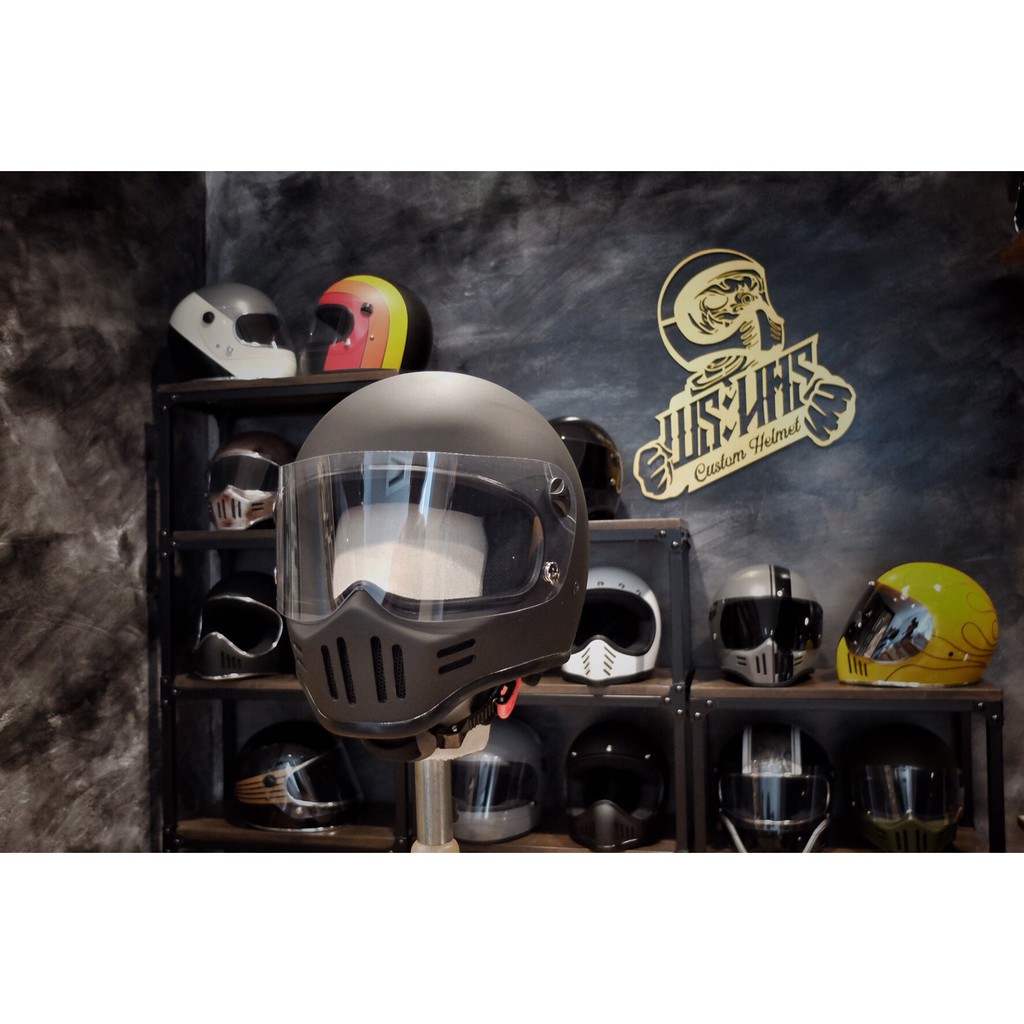 (Made to order) พระนคร หมวกกันน็อครุ่น CT3 HELMET สีดำด้าน