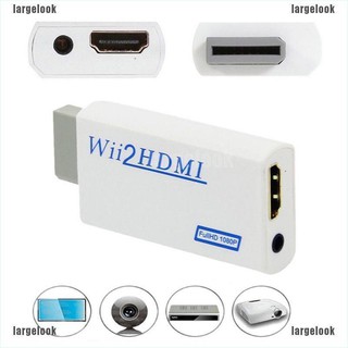 Largelook อะแดปเตอร์แปลง HD Wii เป็น HDMI 1080P 720P