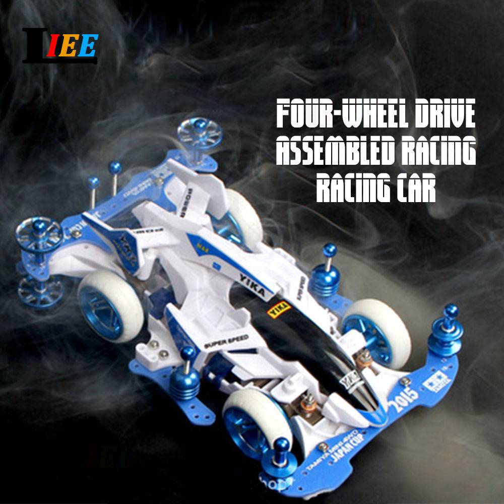 Yika 4WD รถแข่ง 4 ล้อ ขับรถพี่ชาย DIY ของเล่นรถ ดัดแปลง ประกอบรถ MA แชสซี ระบบกันสะเทือนอิสระ